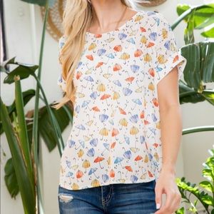 Umbrella Print Top